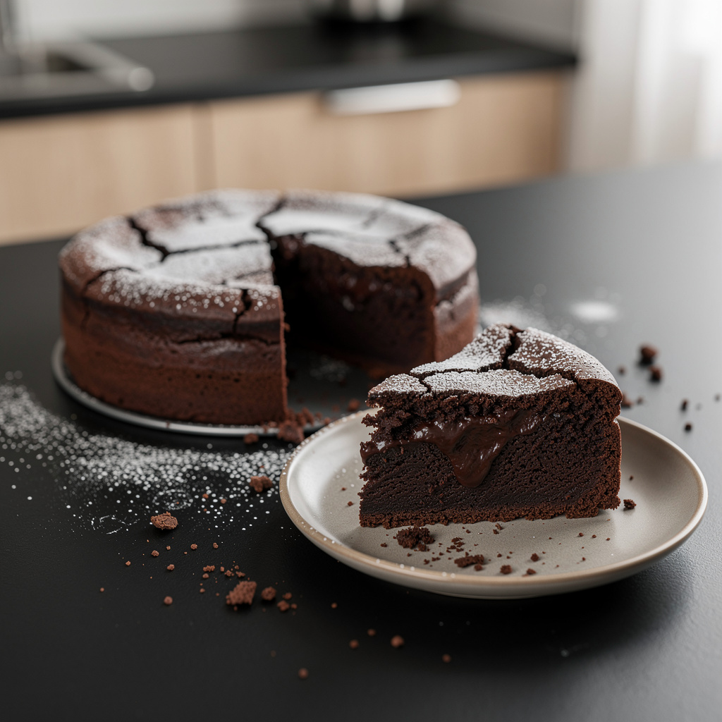 Gâteau au chocolat fondant – moist French chocolate cake