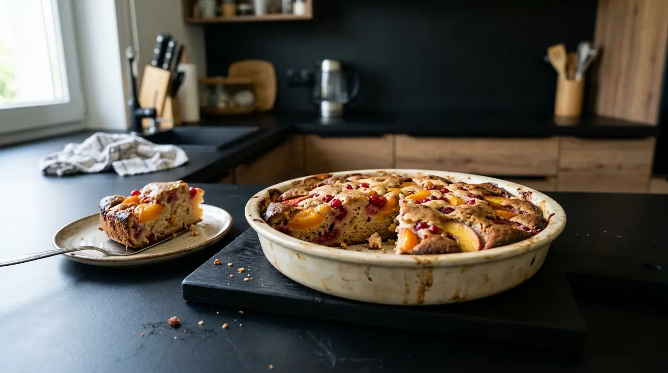 Bizcocho francés con frutas de verano