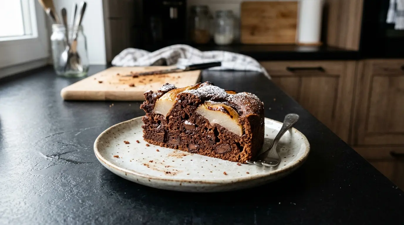 Gâteau aux poires et chocolat – ciasto z gruszkami i czekoladą