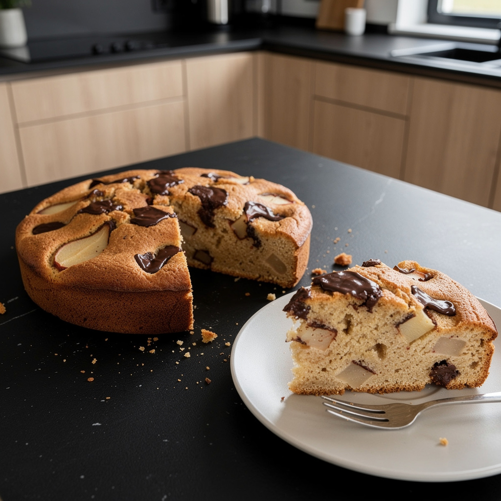 Gâteau aux poires et chocolat – ciasto z gruszkami i czekoladą