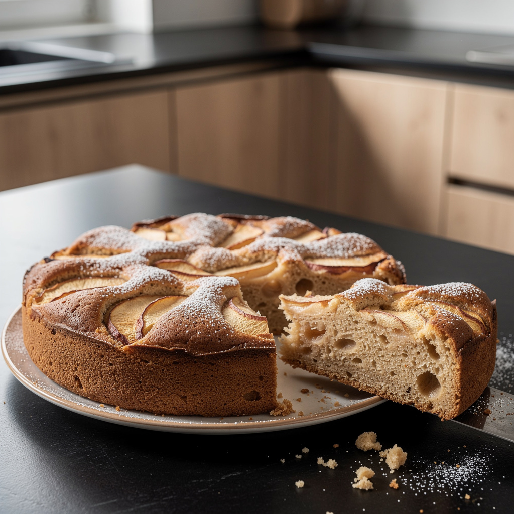 Gâteau aux pommes et cannelle – francuskie ciasto jabłkowe z cynamonem