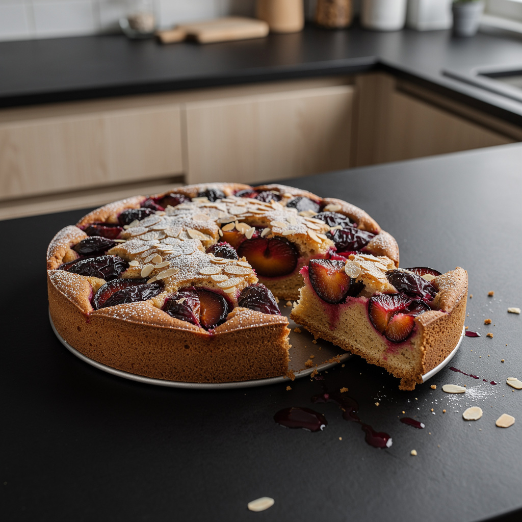 Gâteau aux prunes et amandes – French plum and almond cake