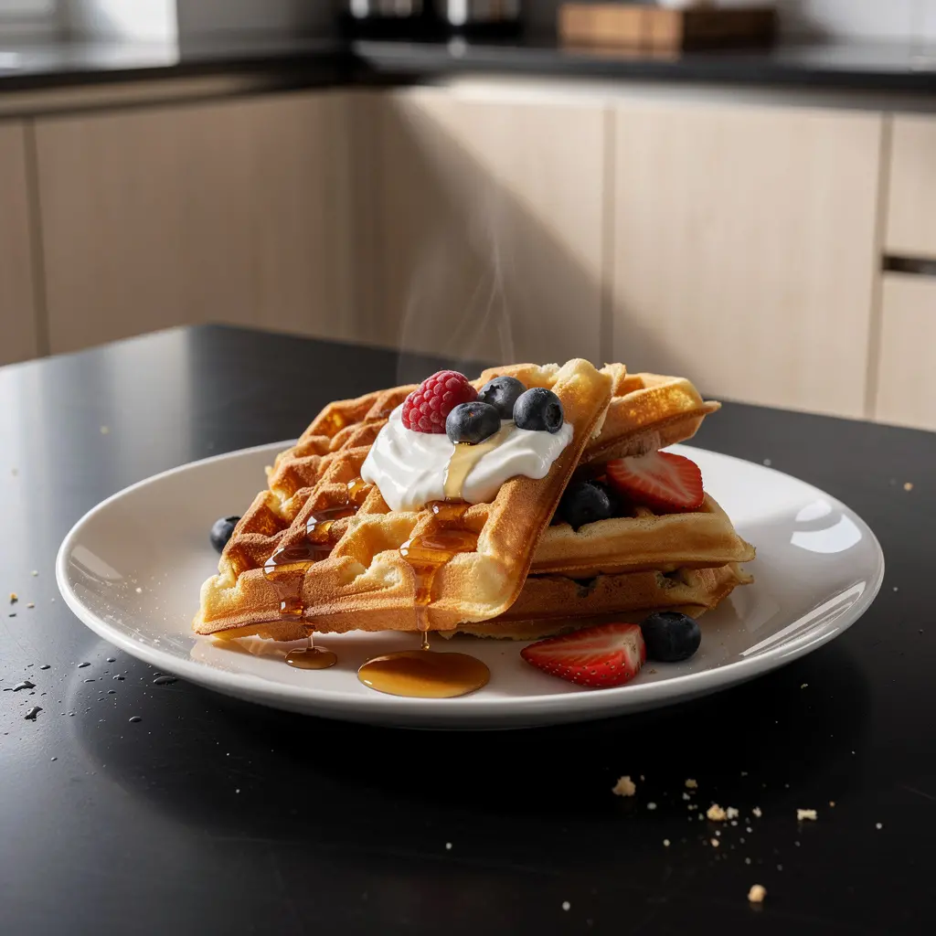 Gofry maślankowe po amerykańsku