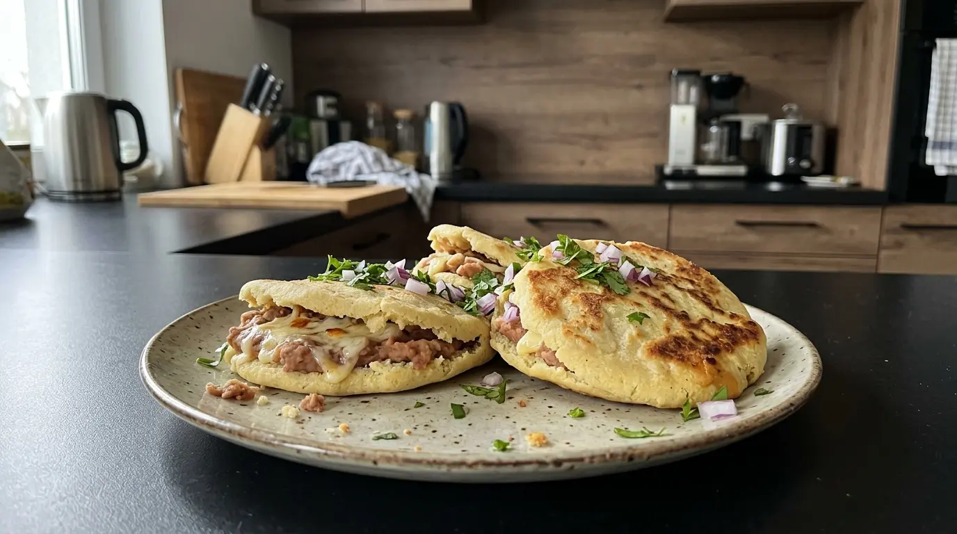 Gorditas rellenas z fasolą i serem