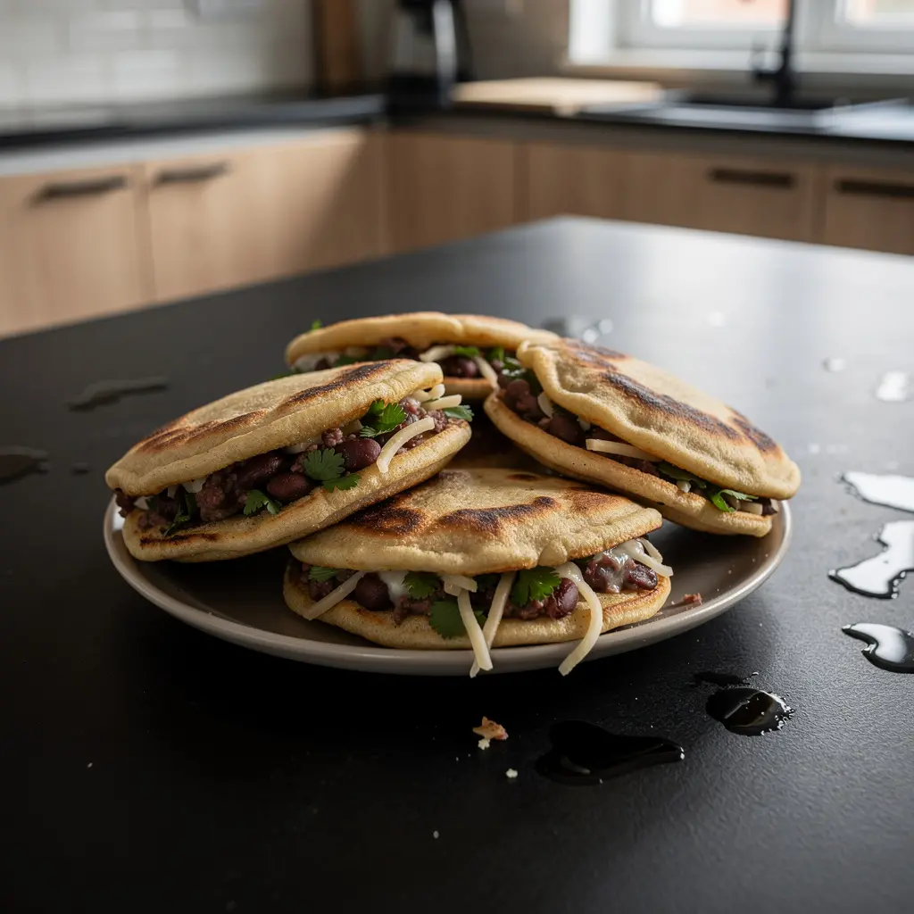 Gorditas rellenas z fasolą i serem