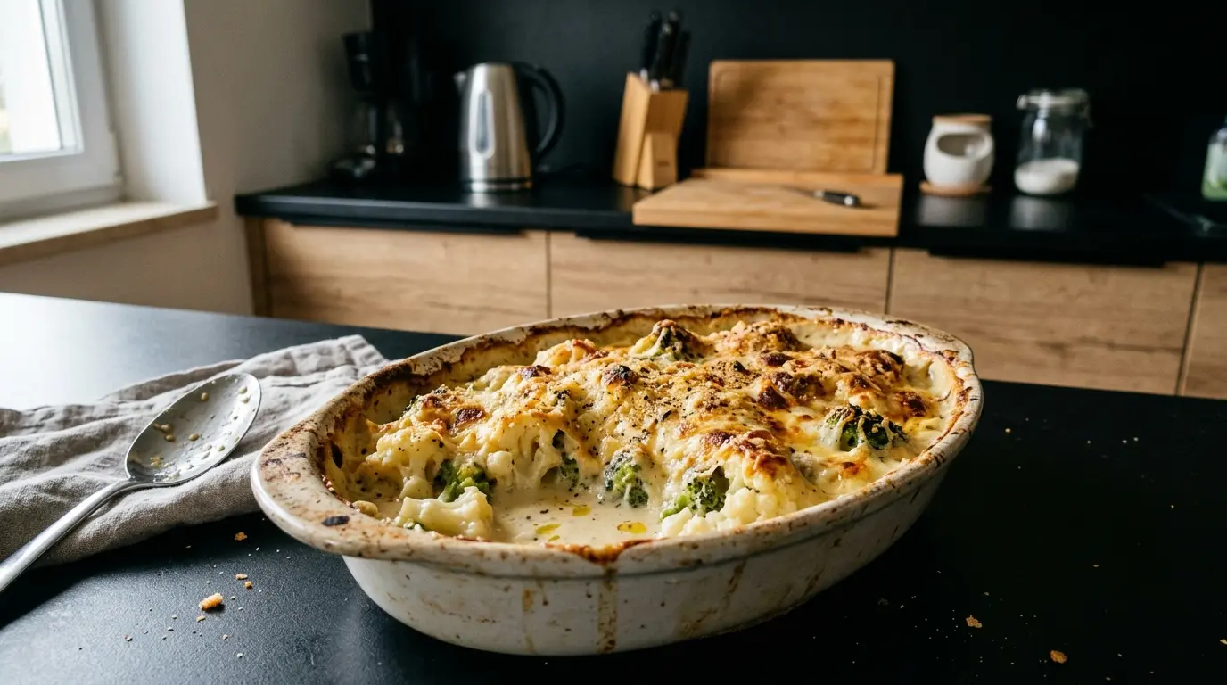 Gratin mit Blumenkohl und Brokkoli