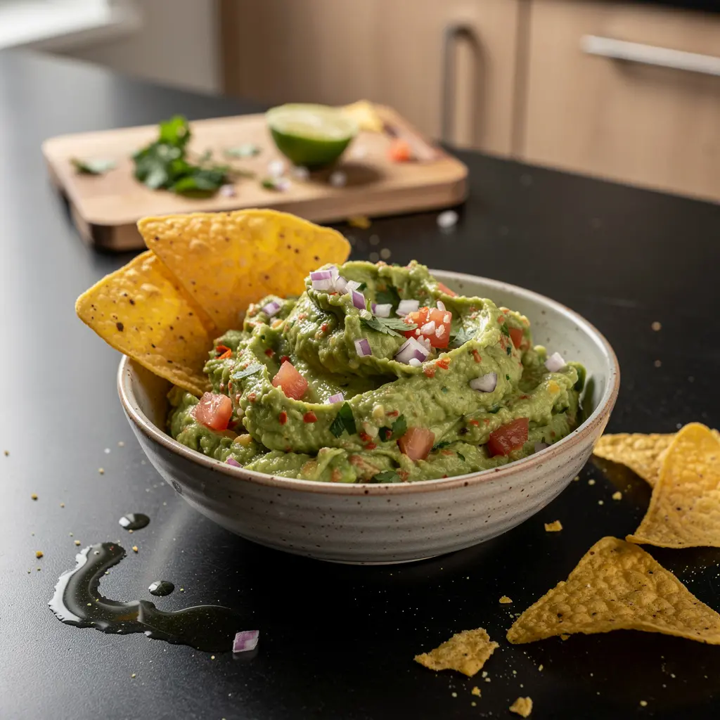Guacamole with Tomato and Coriander