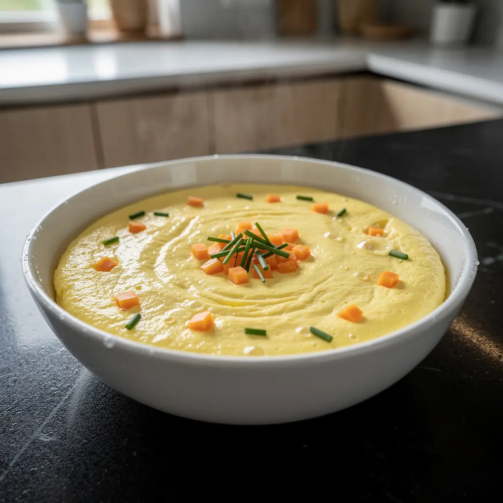 Gyeran jjim – delikatny jajeczny „pudding” na parze