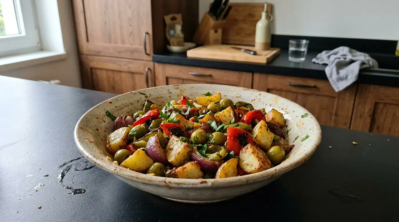 Insalata spagnola di patate arrosto e peperoni