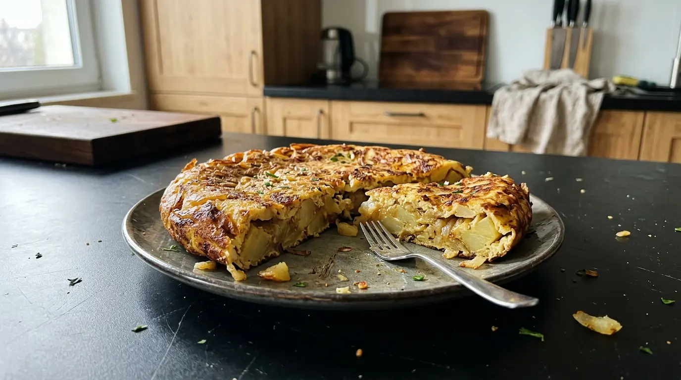 Hiszpańska tortilla ziemniaczana z cebulą