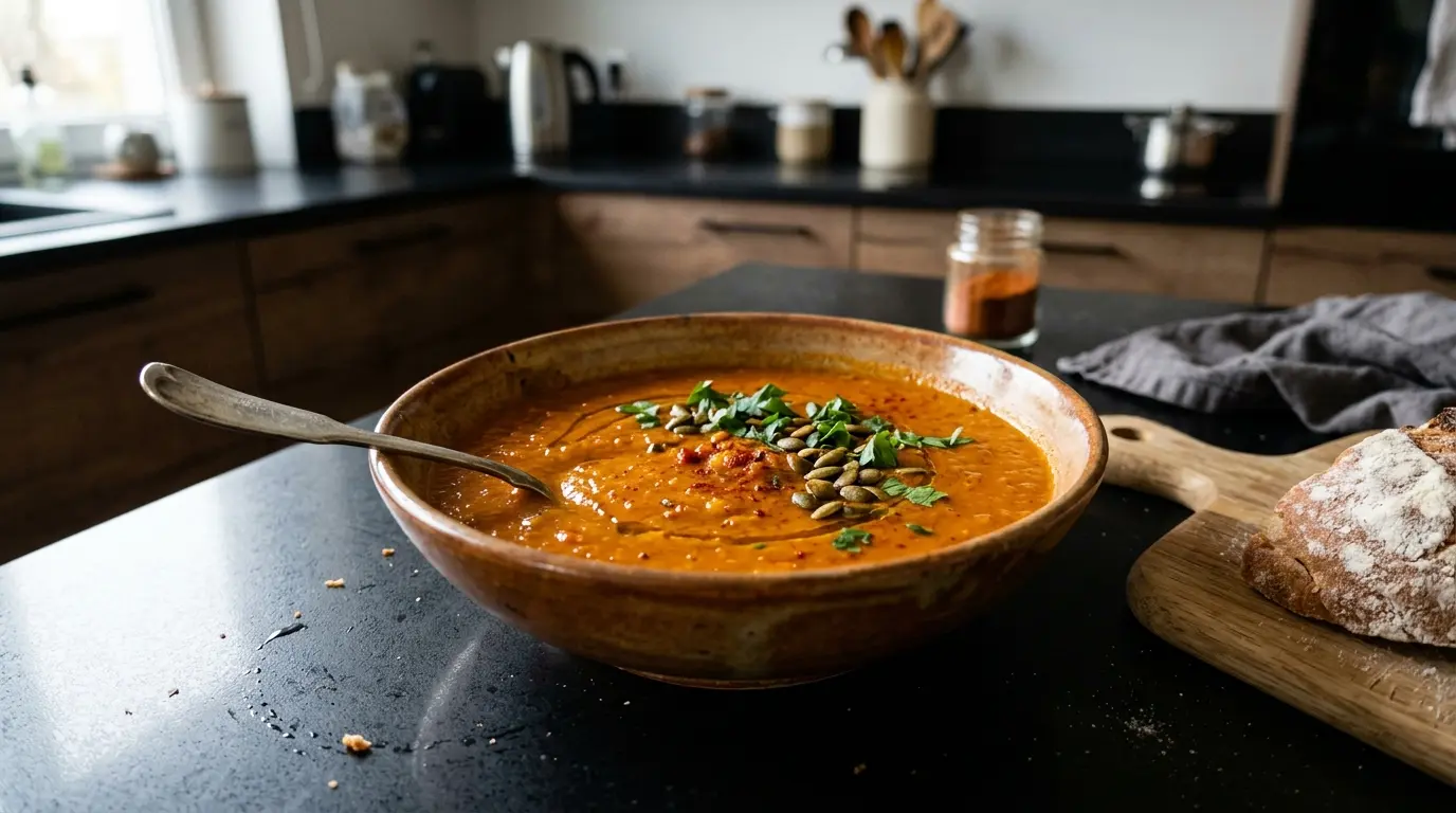 Zuppa spagnola di zucca arrosto con paprika affumicata