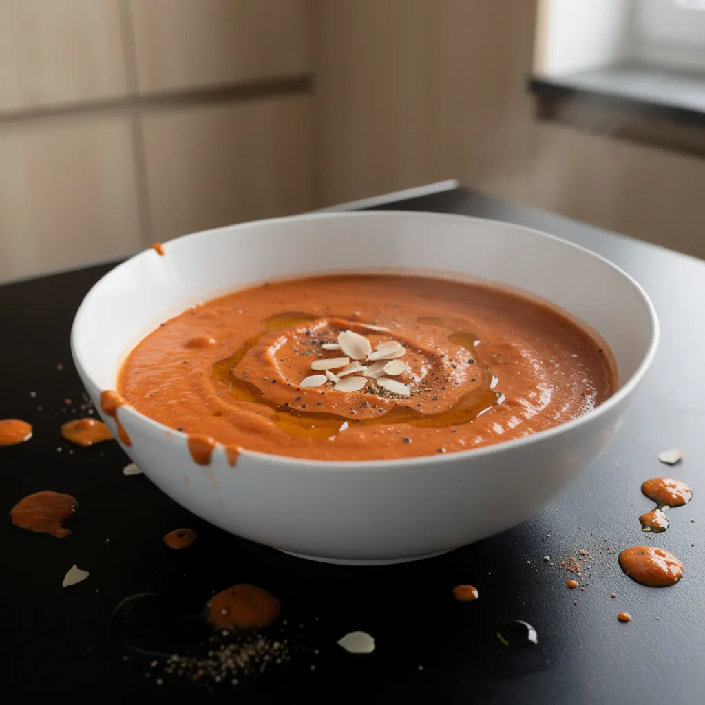 Spanish Roasted Tomato and Almond Soup