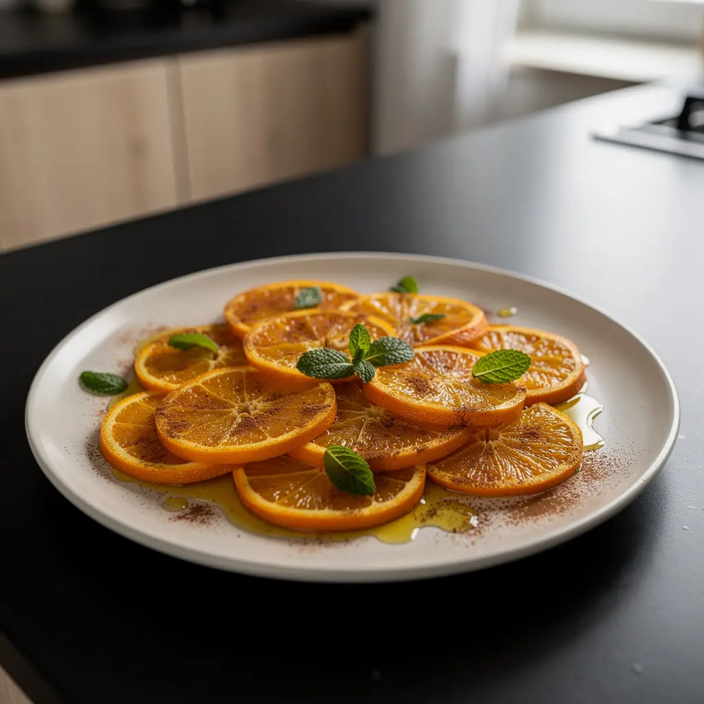 Spanish Orange Dessert with Olive Oil and Cinnamon