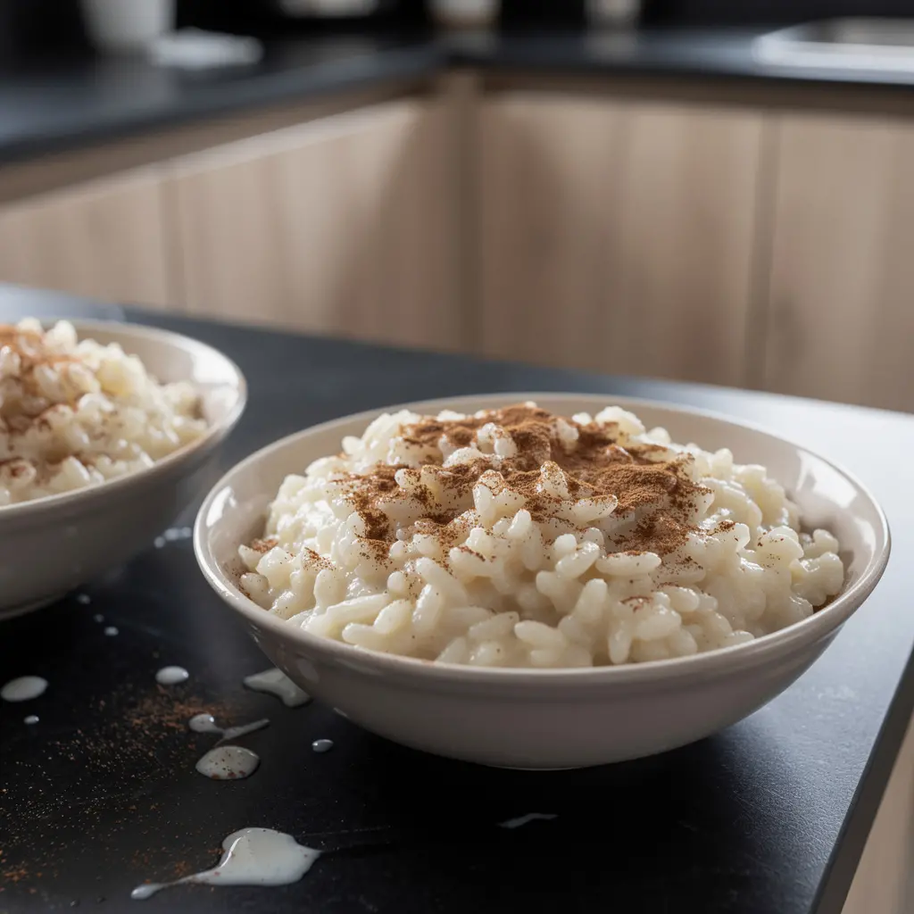 Spanish Rice Pudding with Cinnamon
