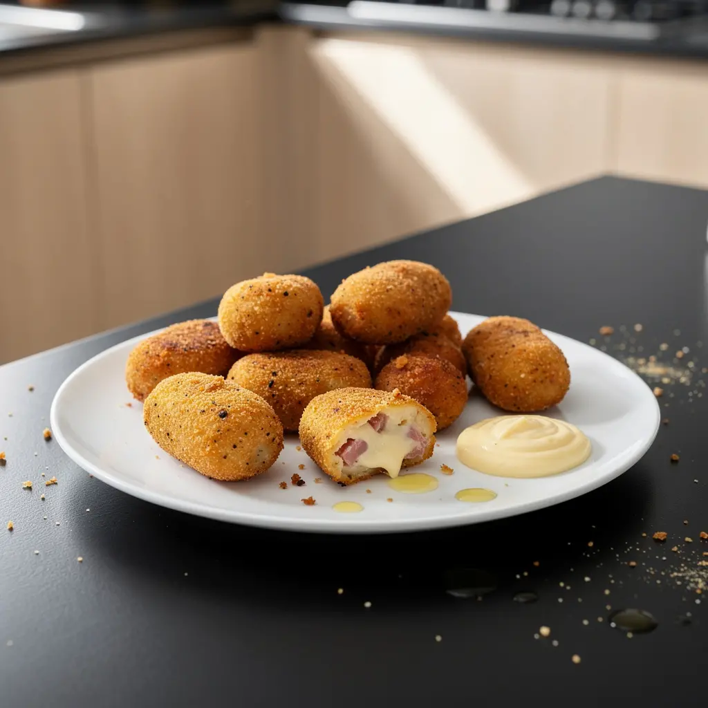 Hiszpańskie krokiety z szynką serrano