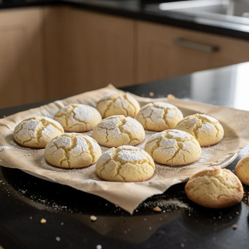 Spanische Mandelkekse mit Zitrone