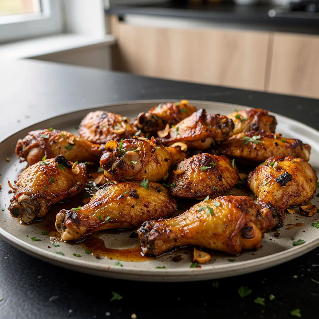 Alitas de pollo al horno con miel y pimentón ahumado