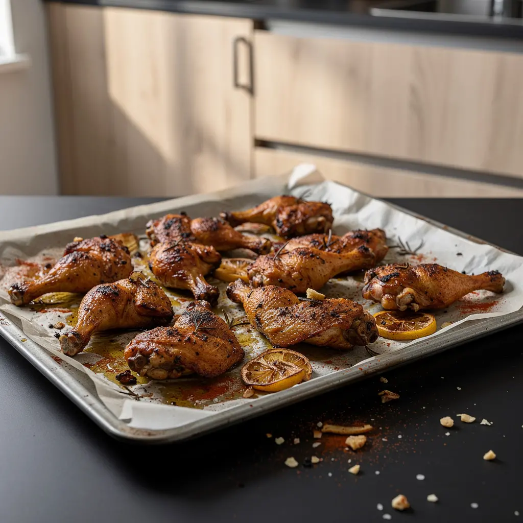 Hiszpańskie pieczone skrzydełka z papryką i cytryną