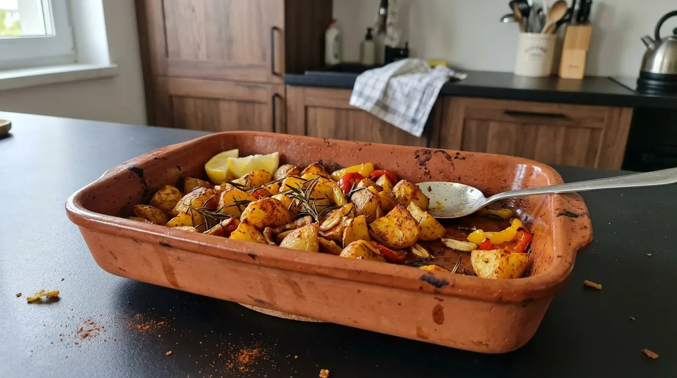 Hiszpańskie pieczone ziemniaki z papryką i rozmarynem