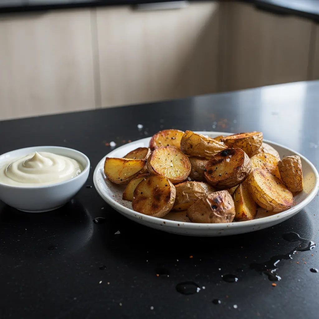 Pommes de terre espagnoles rôties avec sauce aioli