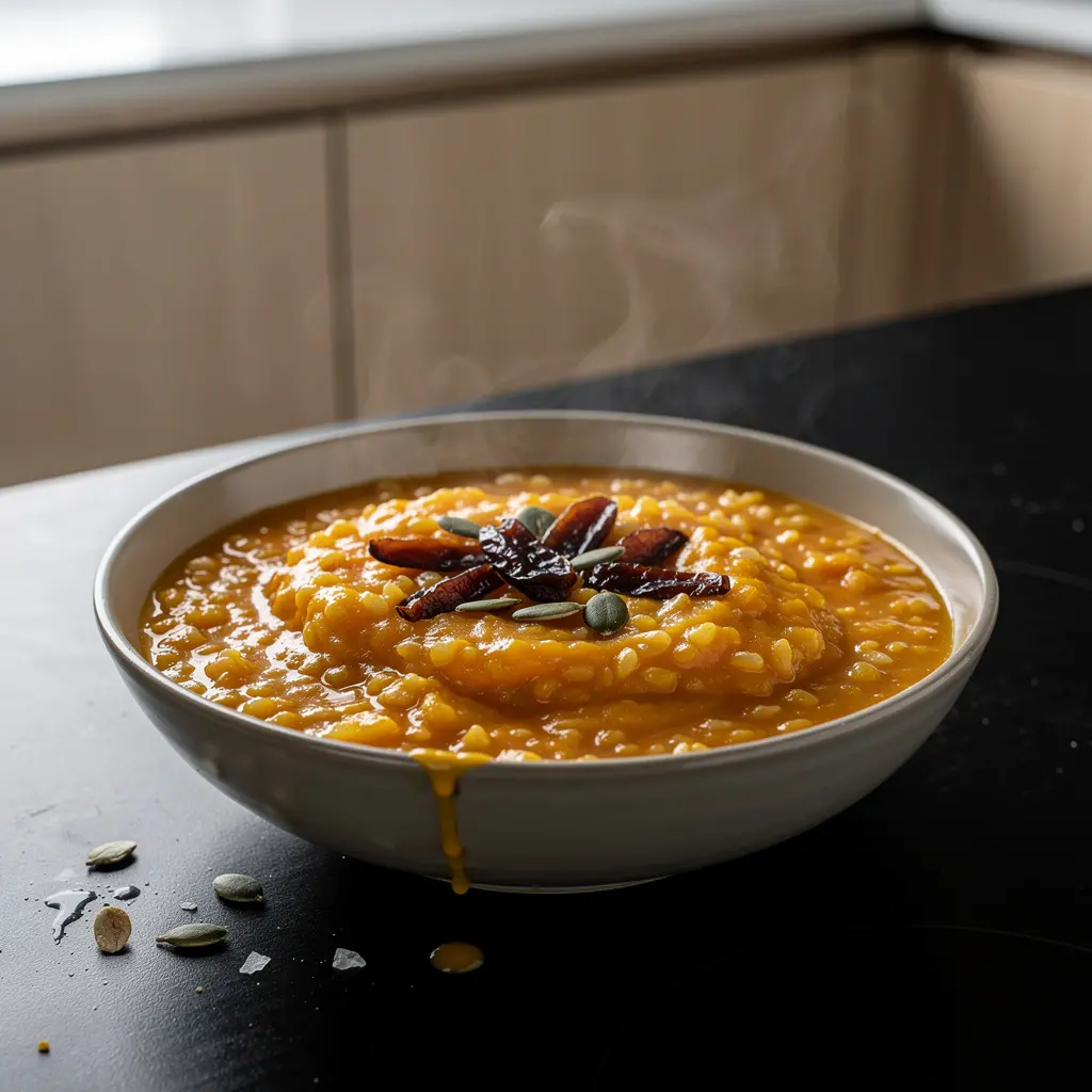 Hobakjuk – cremiger süßer Kürbis-Reisbrei