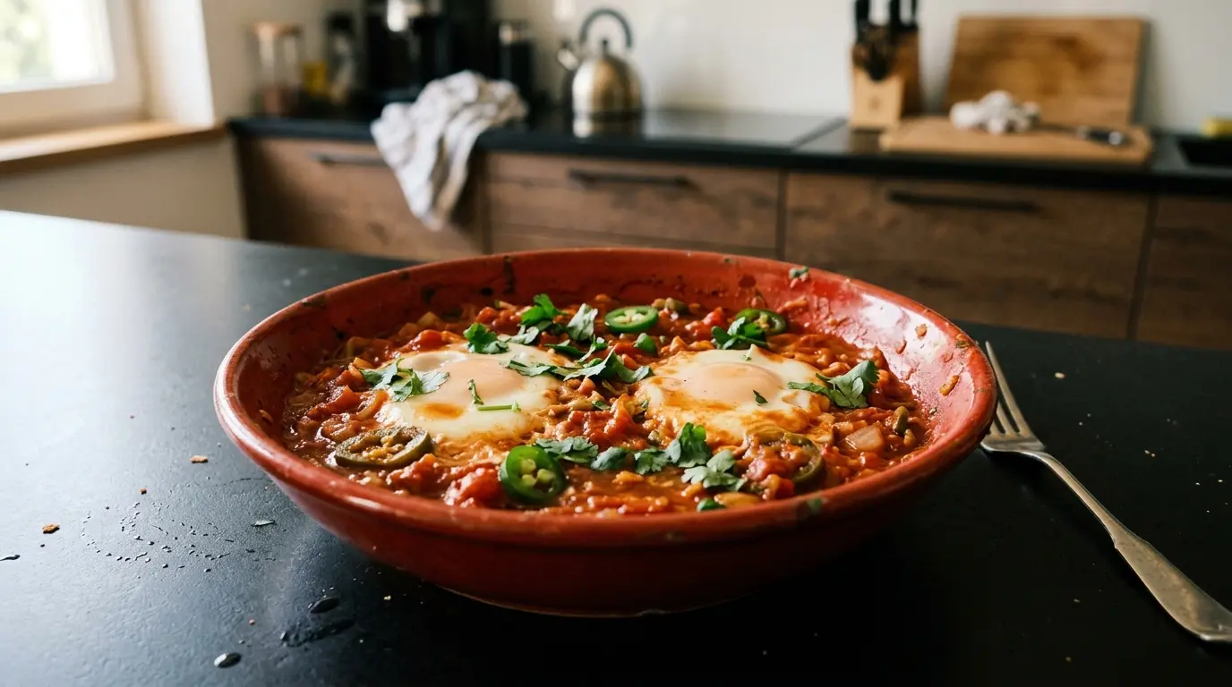 Huevos ahogados – eggs in spicy tomato sauce