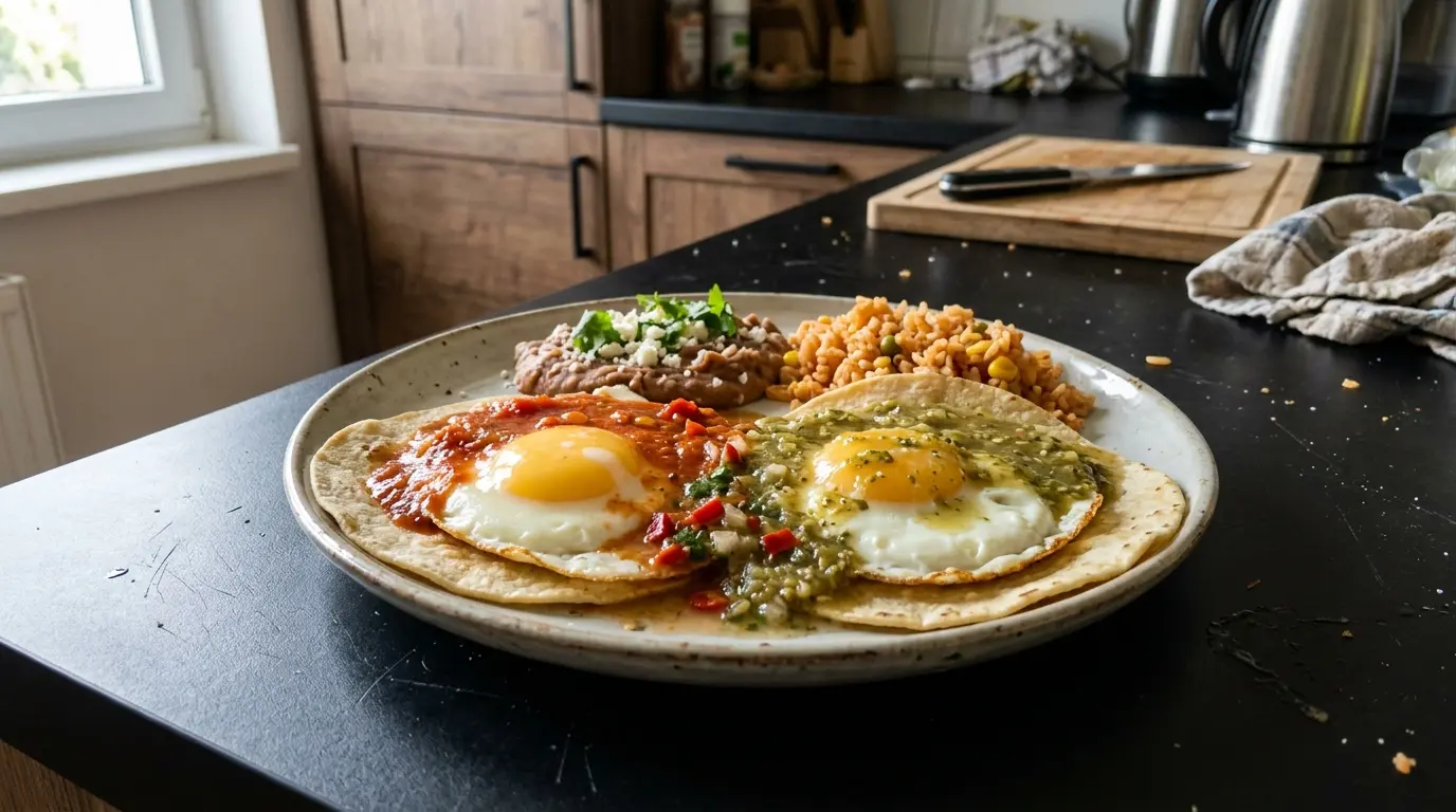 Huevos divorciados – jajka z dwoma sosami