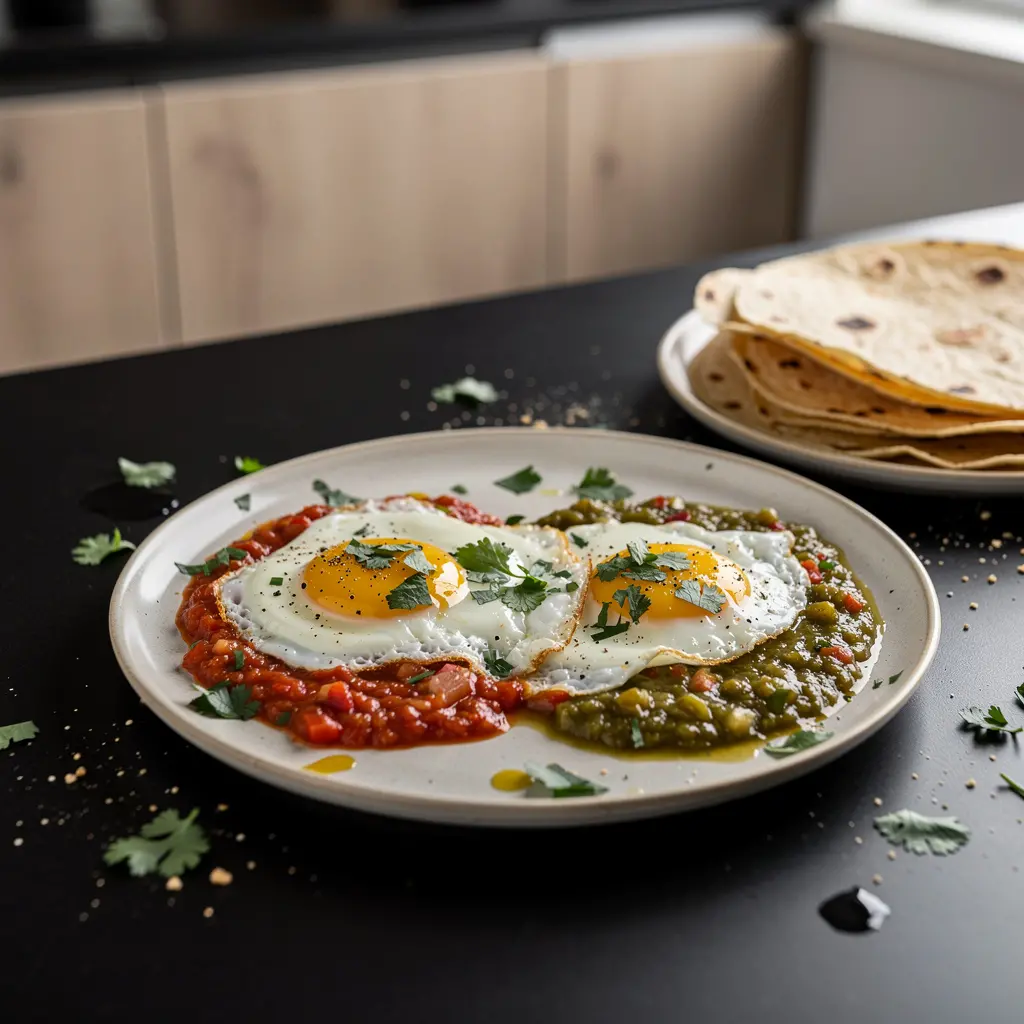 Huevos divorciados – jajka z dwoma sosami