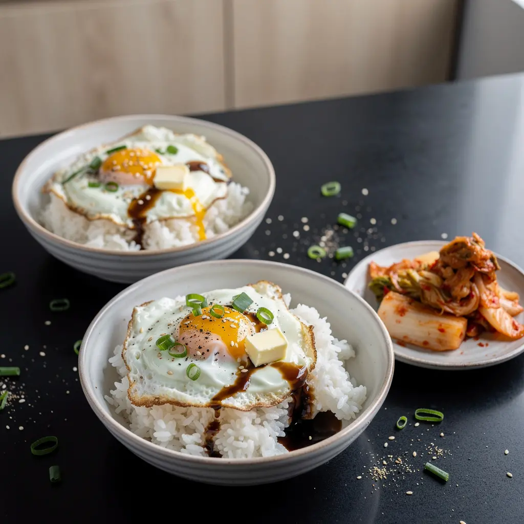 Jajeczne ryżowe śniadanie po koreańsku – gyeran bap