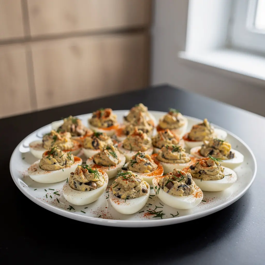 Eggs Stuffed with Mushrooms