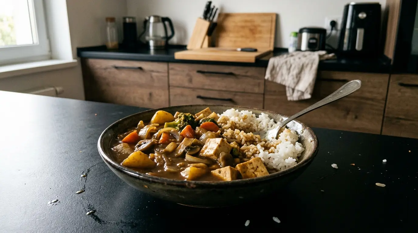 Japońskie curry z warzywami i tofu