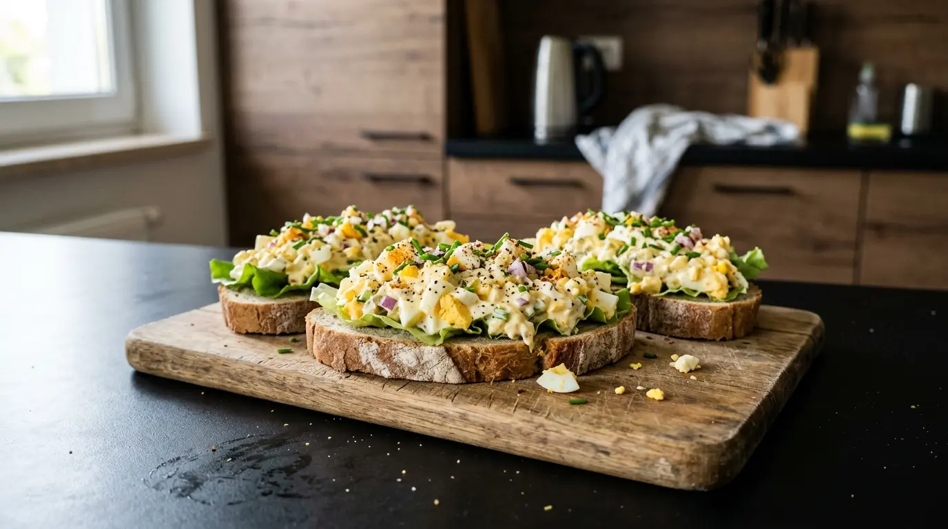 Kanapki z pastą jajeczną po niemiecku Eiersalat