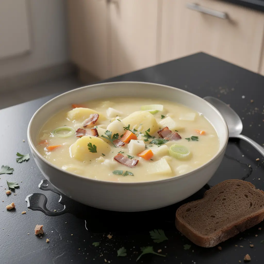 Kartoffelsuppe – densa zuppa di patate tedesca
