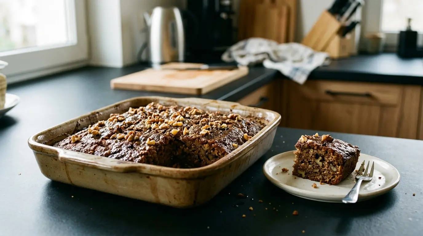 Karydopita – greckie ciasto orzechowe z syropem cynamonowym