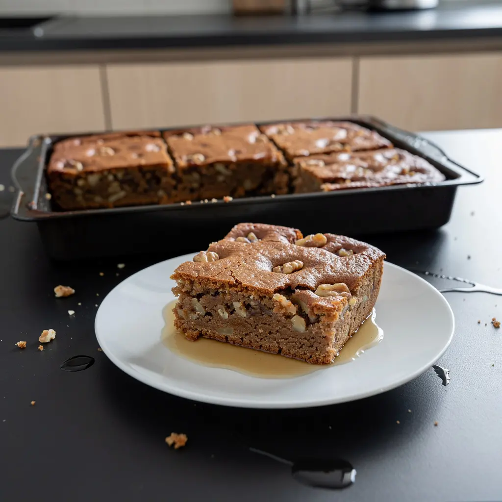 Karydopita – greckie ciasto orzechowe z syropem cynamonowym