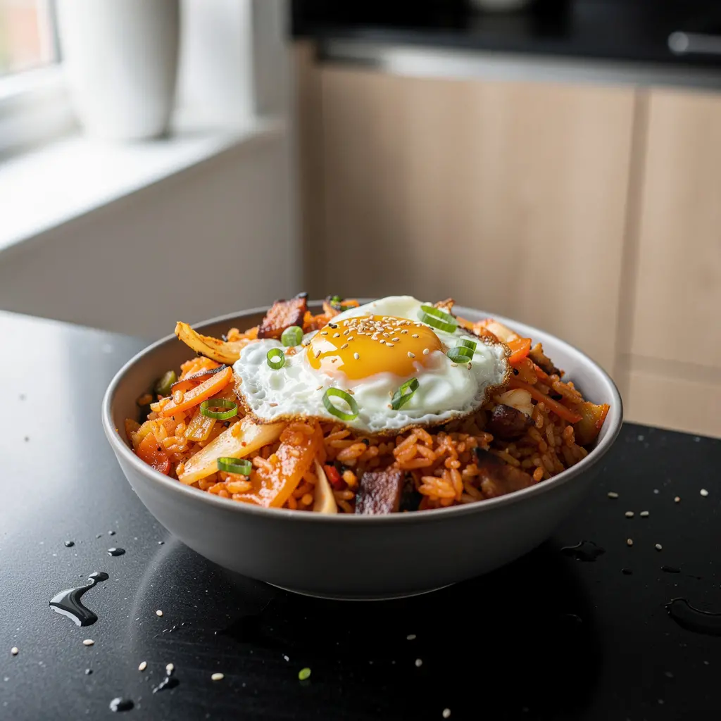 Kimchi bokkeumbap – smażony ryż z kimchi i jajkiem