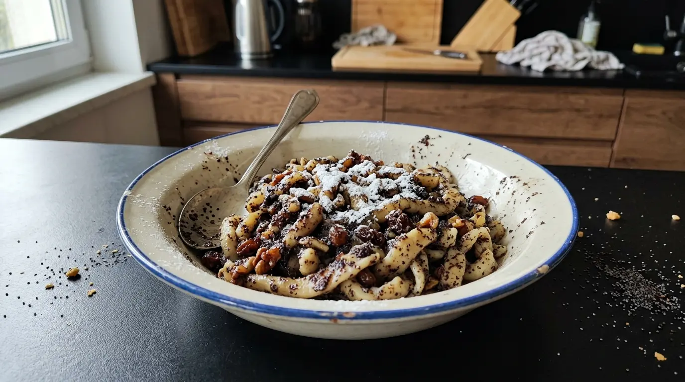 Kluski z makiem na słodko