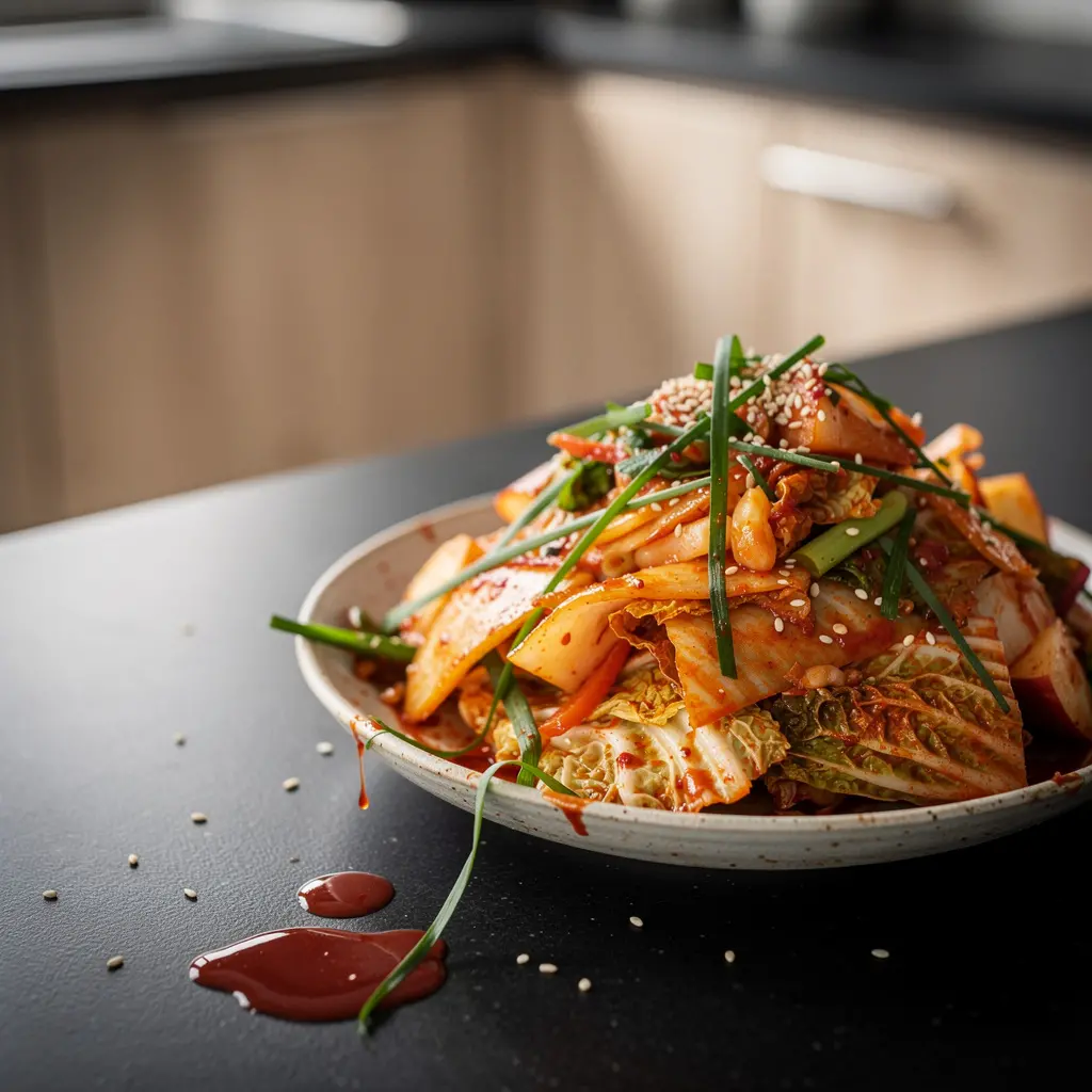 Korean Napa Cabbage Salad Baechu Geotjeori