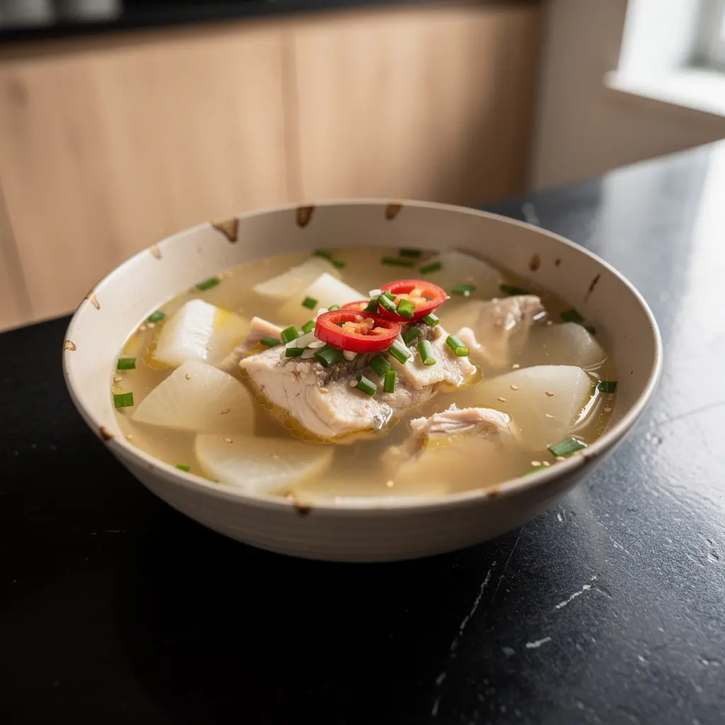 Korean Fish Soup with Vegetables