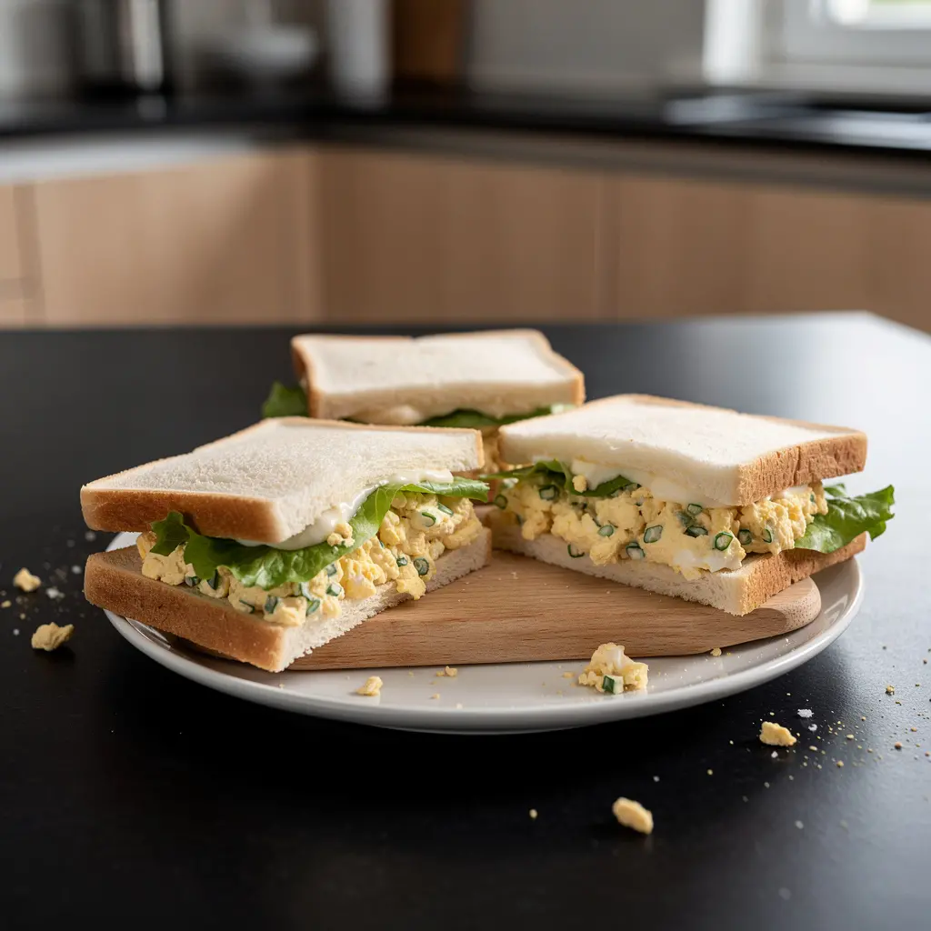 Panini coreani con crema di uova e erba cipollina