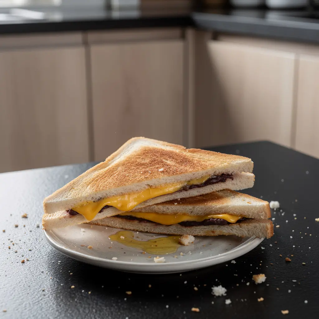 Koreańskie tosty z pastą z fasoli i serem