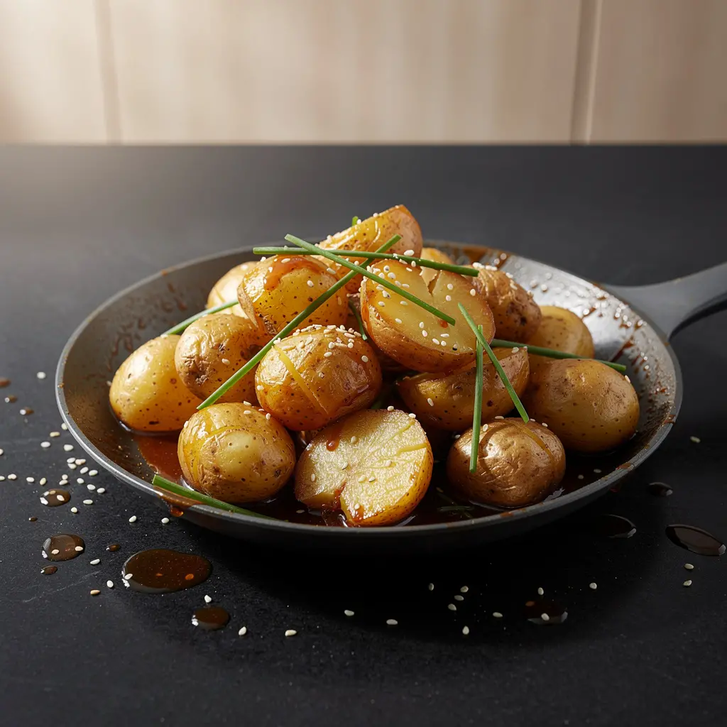 Pommes de terre coréennes braisées à la sauce soja (gamja jorim)