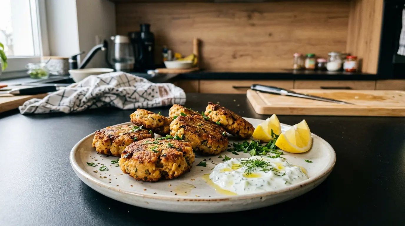 Kotleciki z ciecierzycy po grecku revithokeftedes