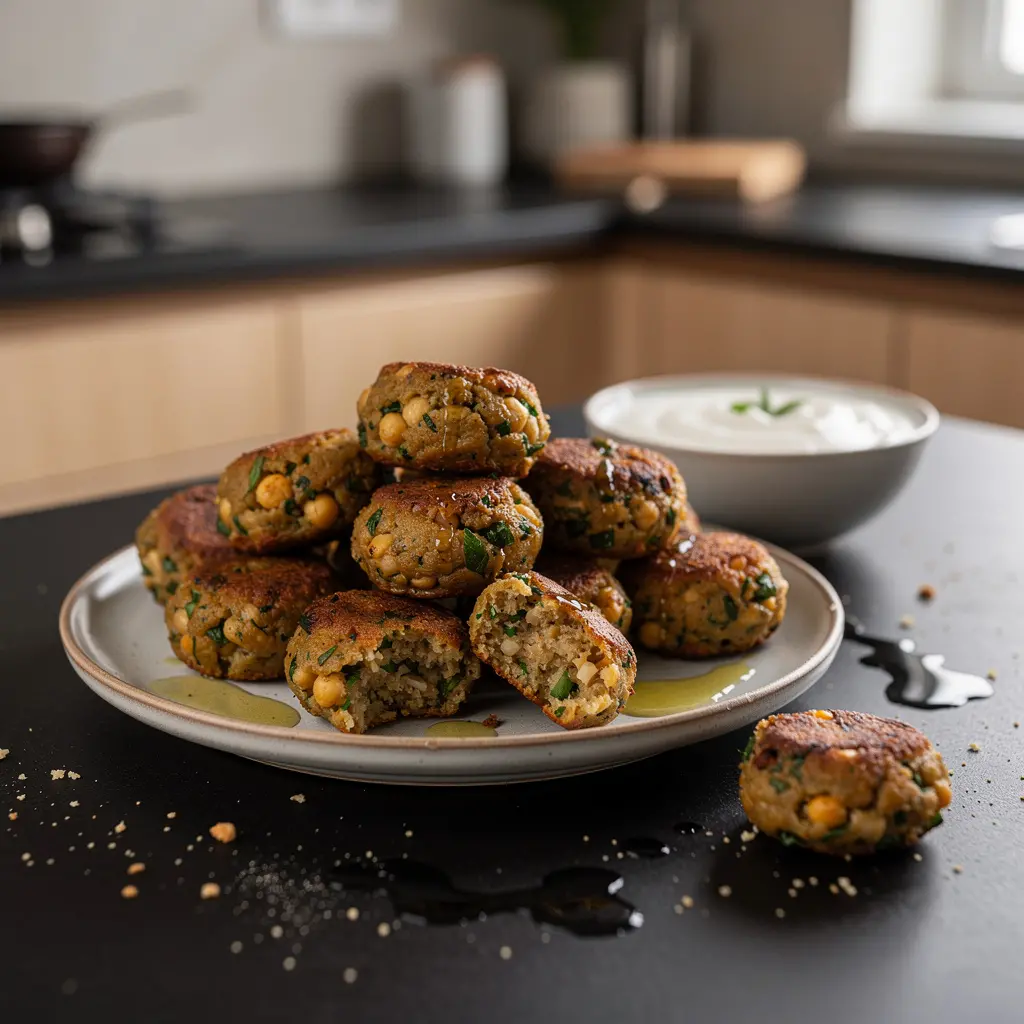 Kotleciki z ciecierzycy po grecku revithokeftedes