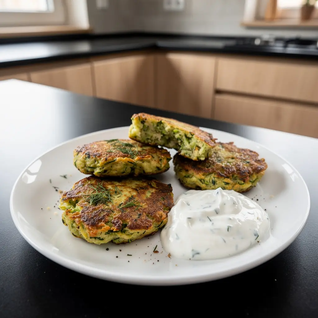 Kotlety z cukinii z koperkiem