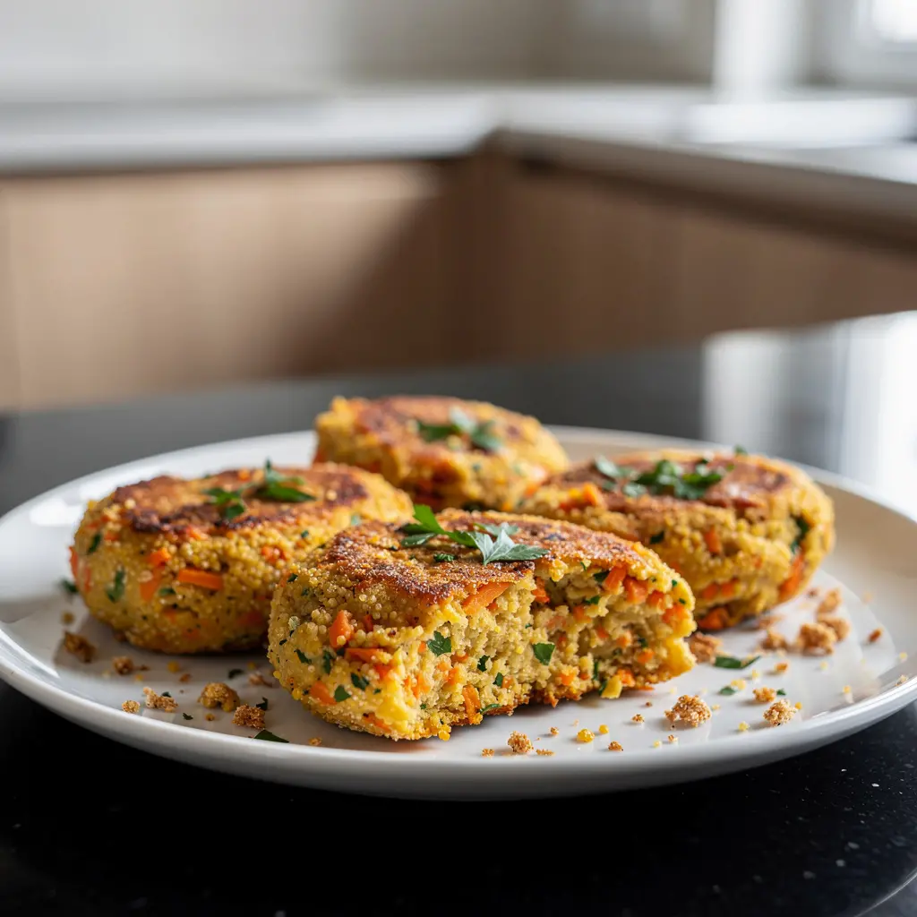 Kotlety z kaszy jaglanej i marchewki