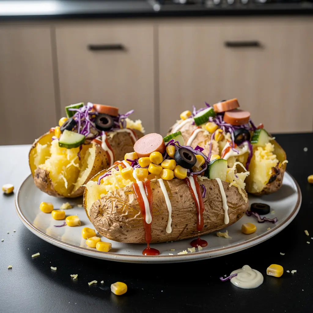 Kumpir – turecki pieczony ziemniak z bogatymi dodatkami