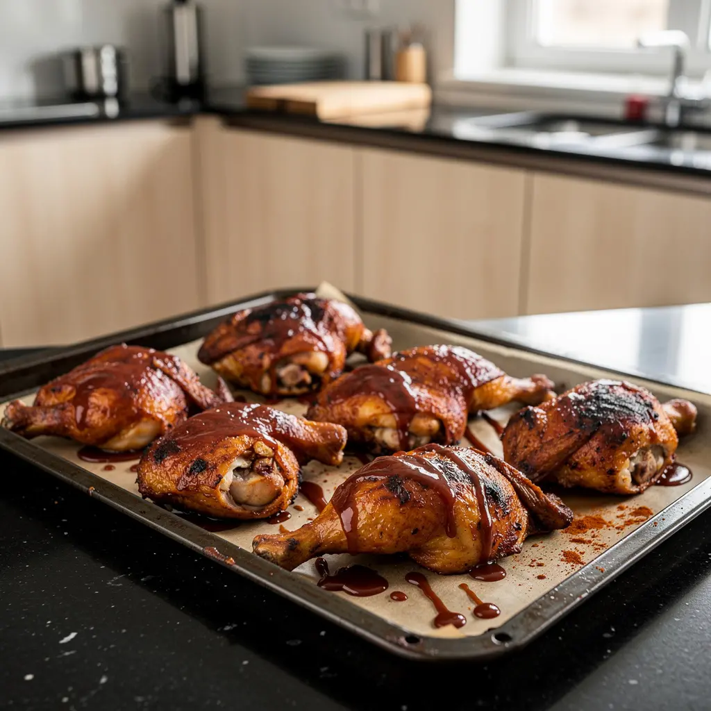 Kurczak barbecue z piekarnika w stylu amerykańskim
