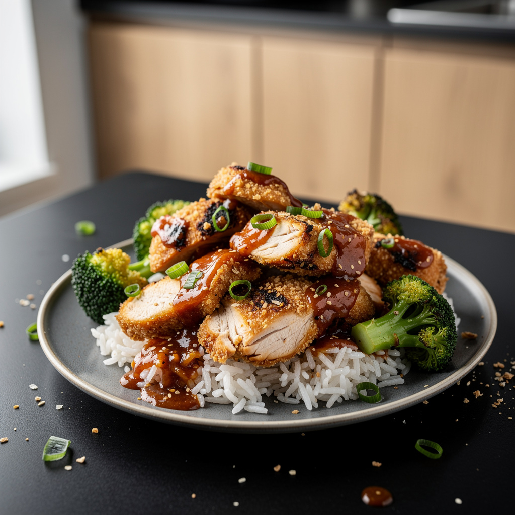 Kurczak po generalsku General Tso z brokułami