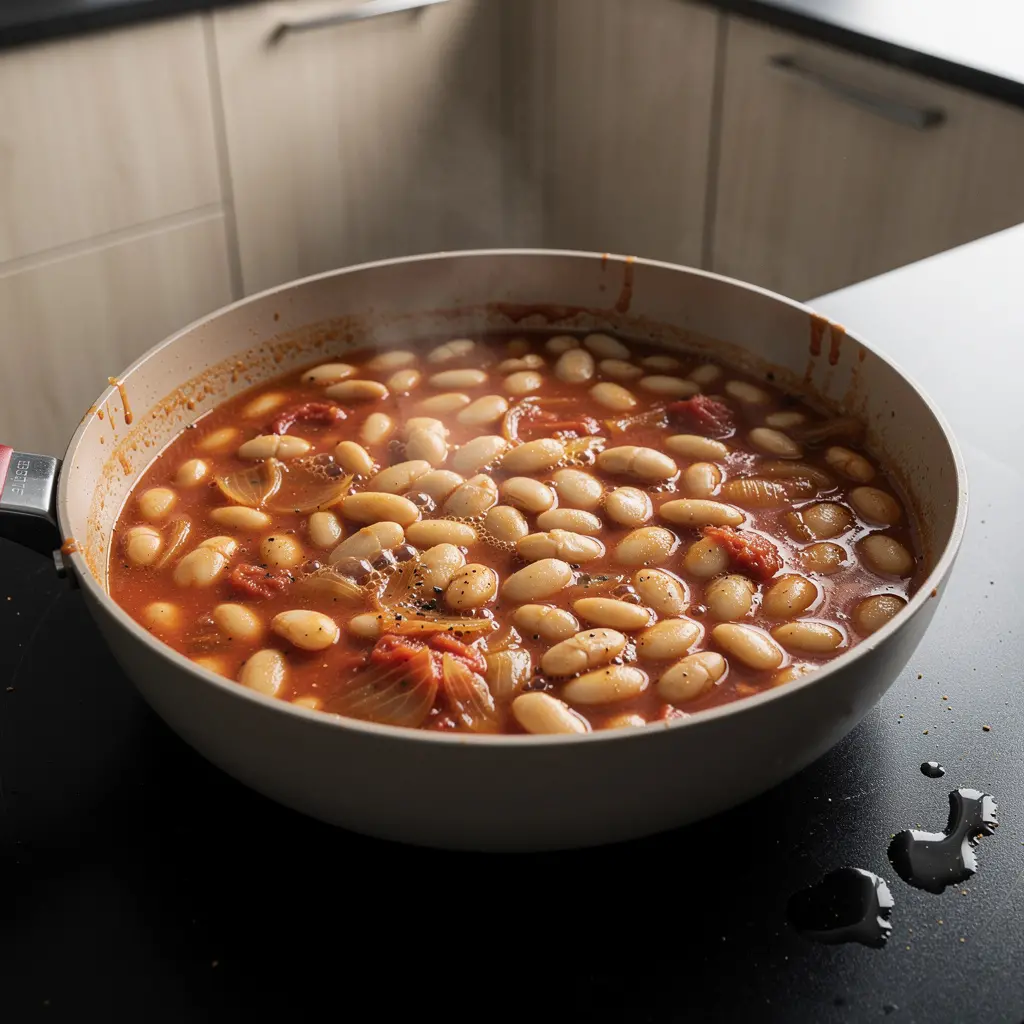 Kuru fasulye – turecka fasola w sosie pomidorowym